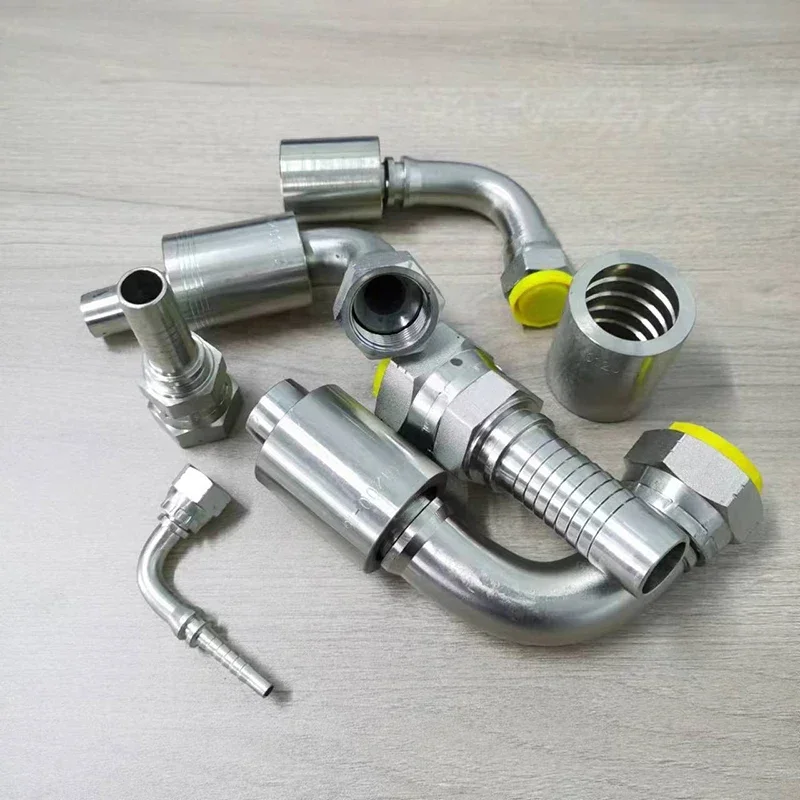 NPT 7/16 "9/16" U3/4 "7/8" gwint hydrauliczny stożek złącze węża koniec wysokociśnieniowy złącze rury olejowej hydrauliczne złącze węża zaciskanego — zdjęcie 7