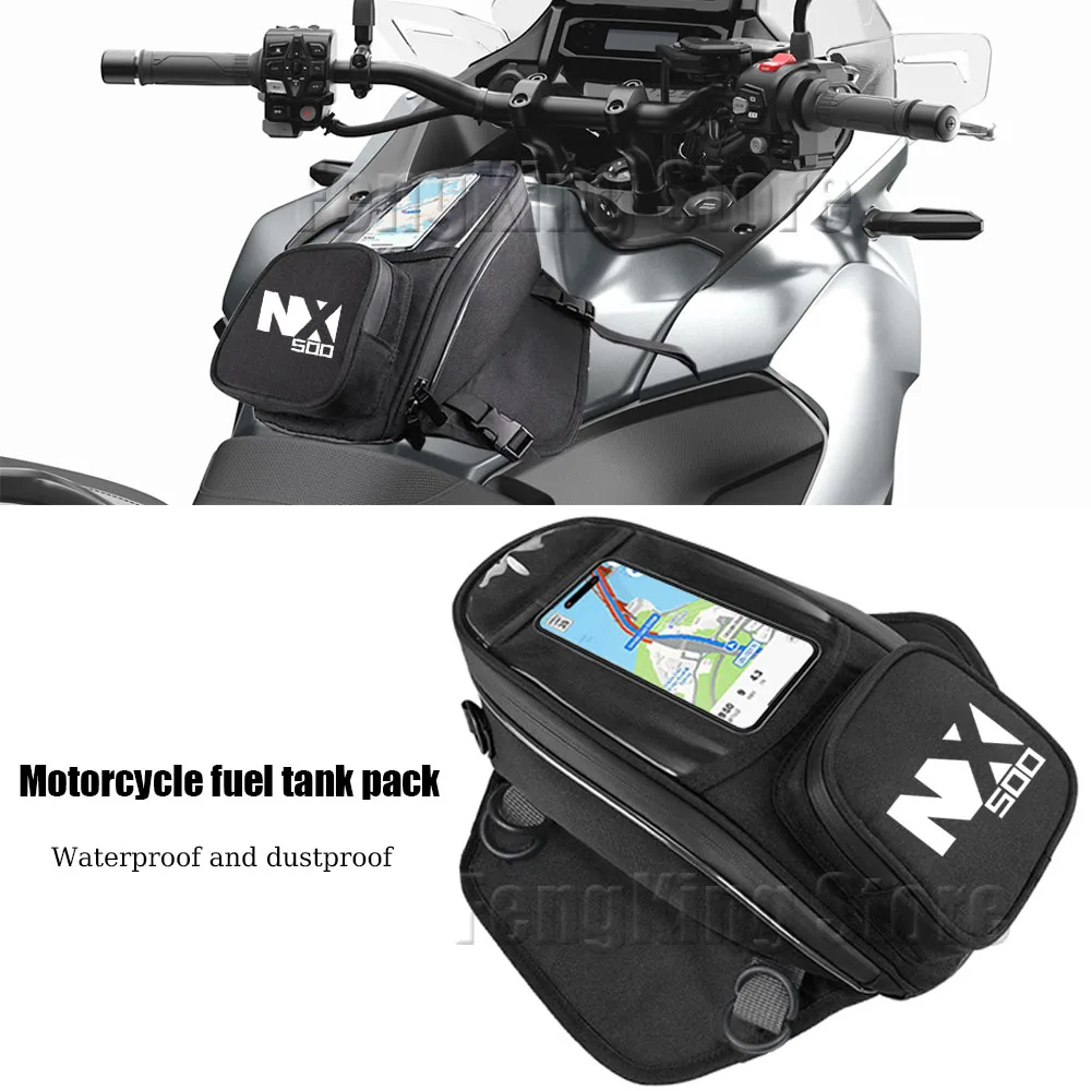 

For Honda NX500 NX 500 Motorcycle fuel tank bag, navigation bag, waterproof, large capacity, super suction