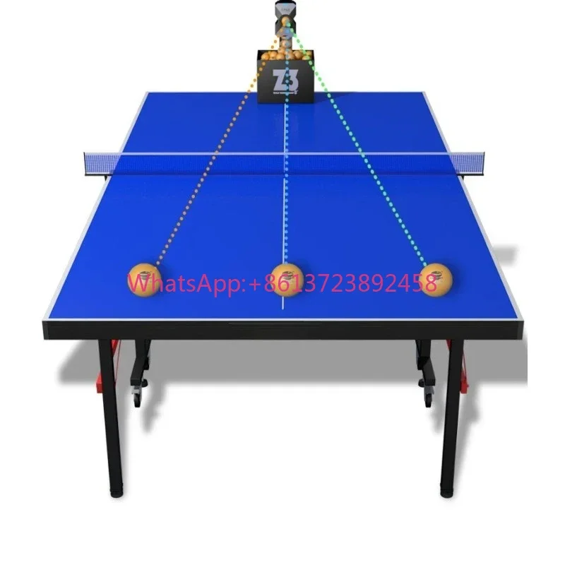 Multi-mode Automatic Table Tennis Serving Machine, Wireless Remote Ping Pong Trainer for Home Single Practice