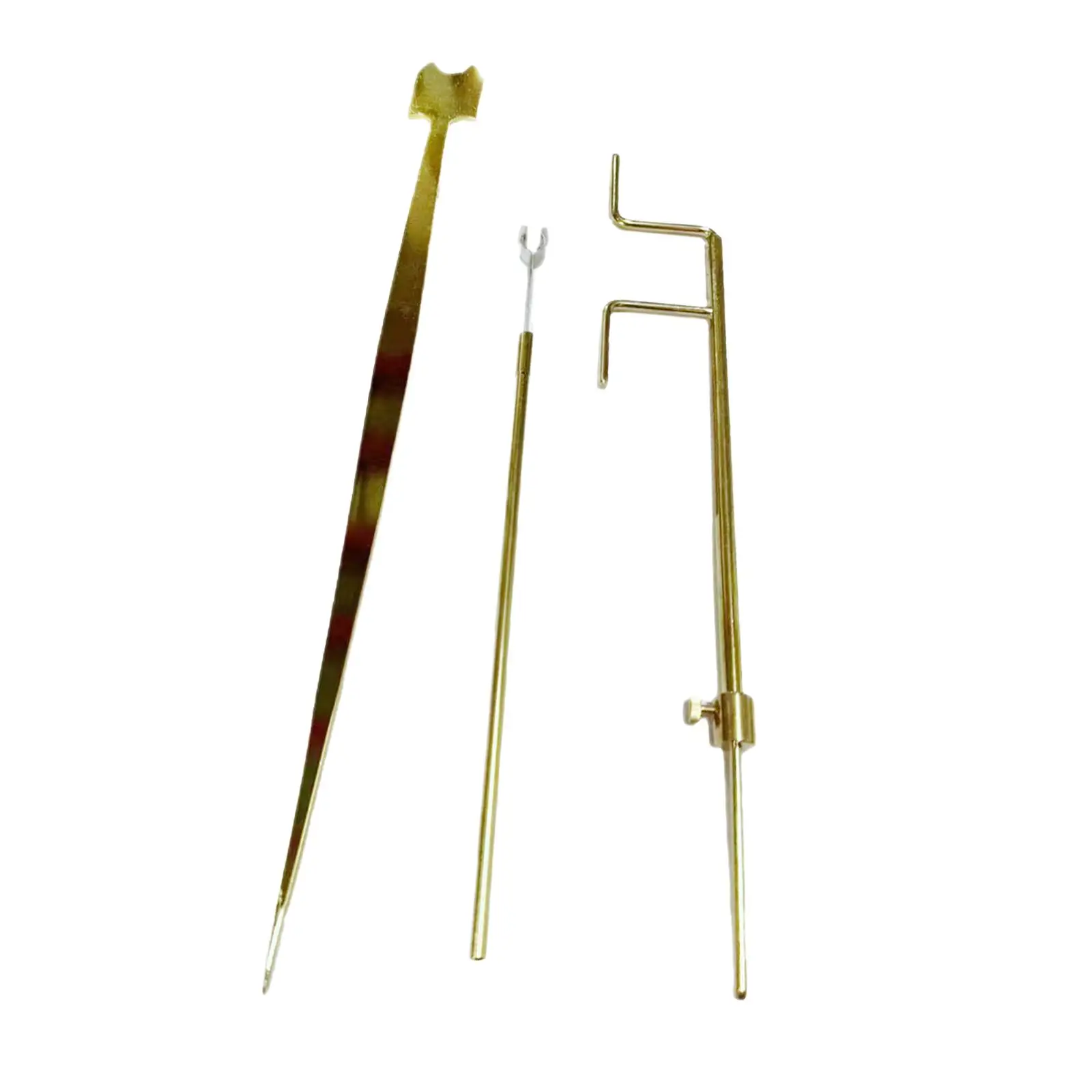 Three Piece Stainless Steel Cello Sound Post Tool Clamp Gauge Setter Kit for Cello Luthier Installation
