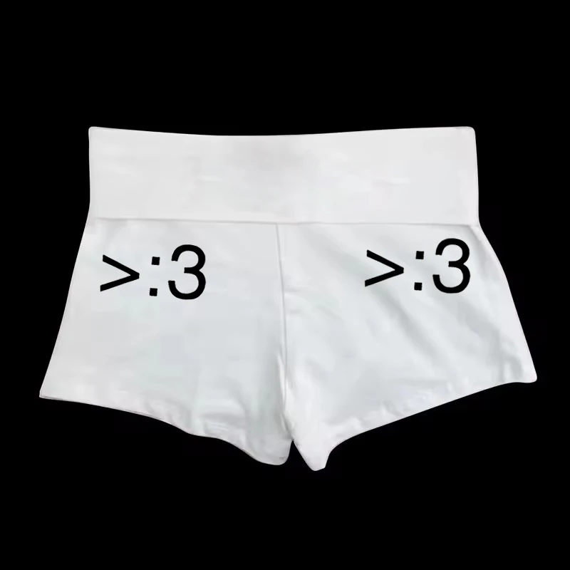 エモ女性のショーツ原宿レースパンクパターン夏の下衣服美的プリント女性のクラシックファッションゴシックシックなボトムス