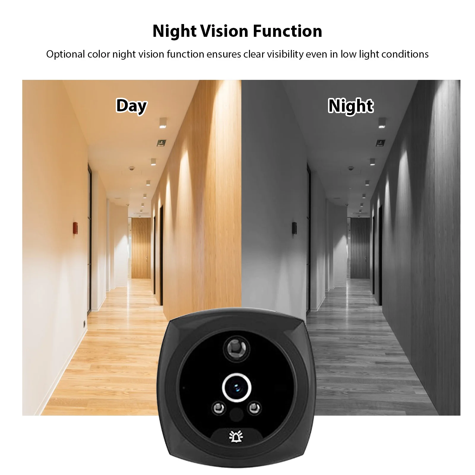 4.5-inch Peephole Camera Doorbell for Apartment Door 2MP LCD Digital Viewer 135 Degree Human Body Detection Color Doorbell