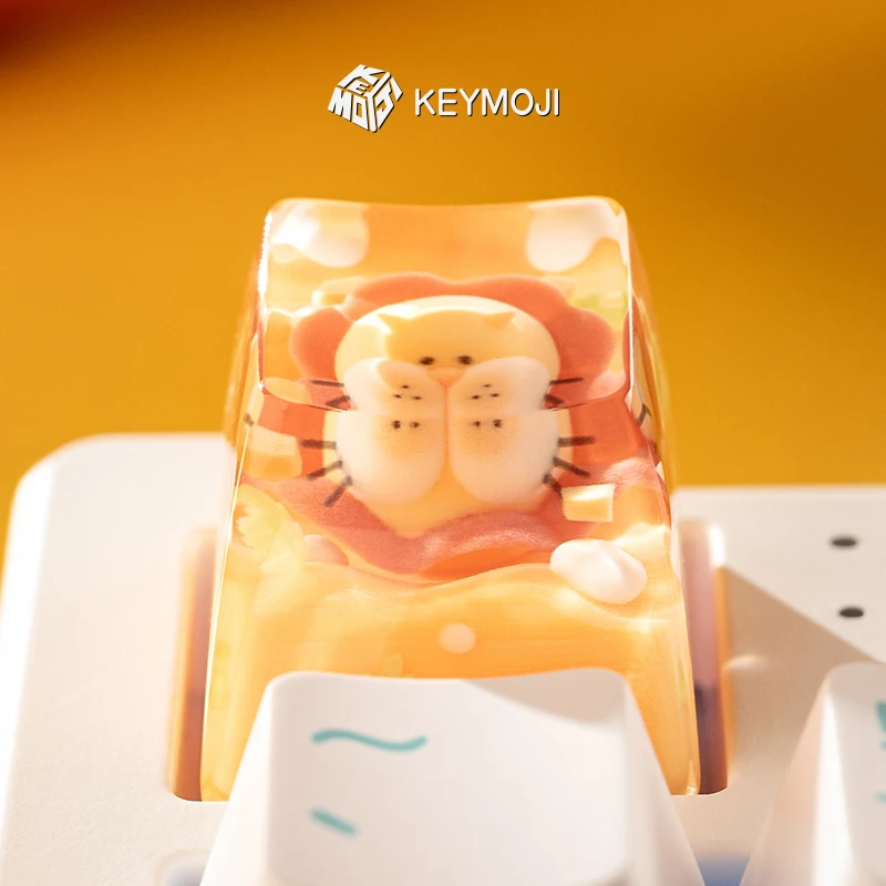 

KEYMOJI Starry Sky Candy Series Keycap Cartoon Cute 3D Printed Resin Personalized Keycaps Wooting Magnetic Shaft Night Demon
