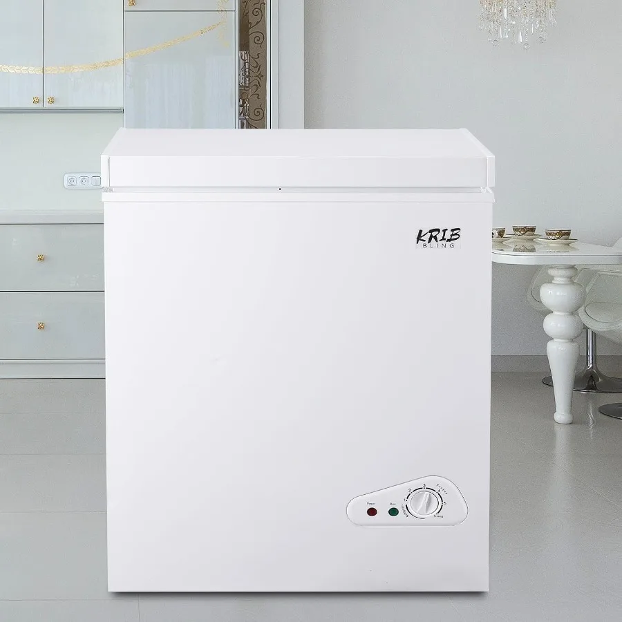 7.0 Cu.Ft Compact Chest Freezer with Removable Basket Top Door Open Freestanding Deep Freezer with 7 Gears Temperature Adjustme