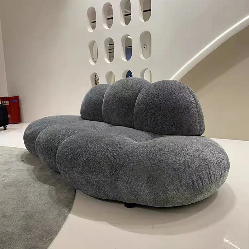 Nordic Cloud Hotel Sofa Double Large Plush Fluffy Recliner Sofa Chaise Designer Divano Da Soggiorno Living Room Furniture