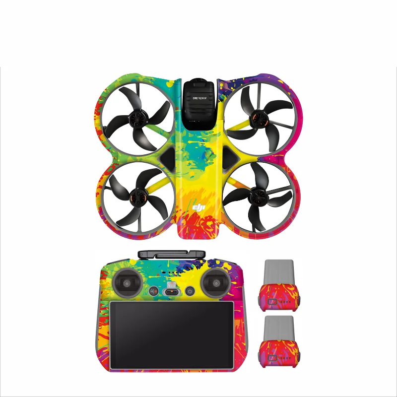 Naklejki PVC na drona DJI Avata 360, naklejki na baterię i pilot RC2, folia ochronna na AVATA360, akcesoria chroniące przed zarysowaniami. — zdjęcie produktu 2