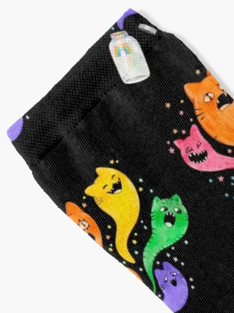 Exploding Raincat Jar Socks kawaii cute anti-slip Women's Socks Men's