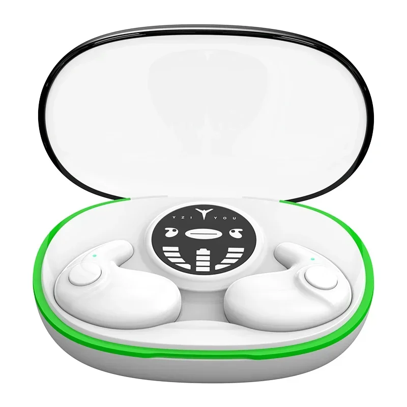 Unsichtbare Schlaf-Ohrhörer, Mini-Versteckte Kopfhörer, In-Ear, IPX5 Wasserdicht, Kabellose Bluetooth-Ohrhörer mit Mikrofon, HIFI-Musik-Headset