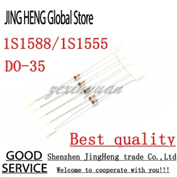 50Pcs 1S1555 IS1555 1S1588 IS1588 DO-35 HIGH SPEED SWITCHING DIODE
