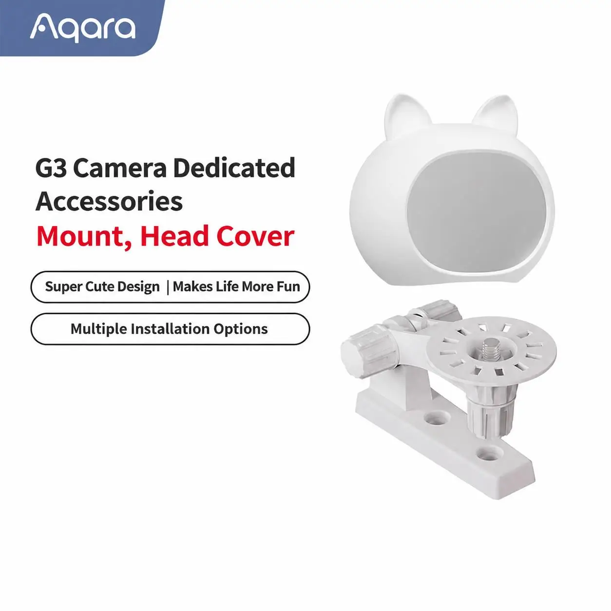 Aqara Cartoon Head Cover & Camera Mount Bracket Special Accessory For Aqara Smart Camera G3 Camera Not Included