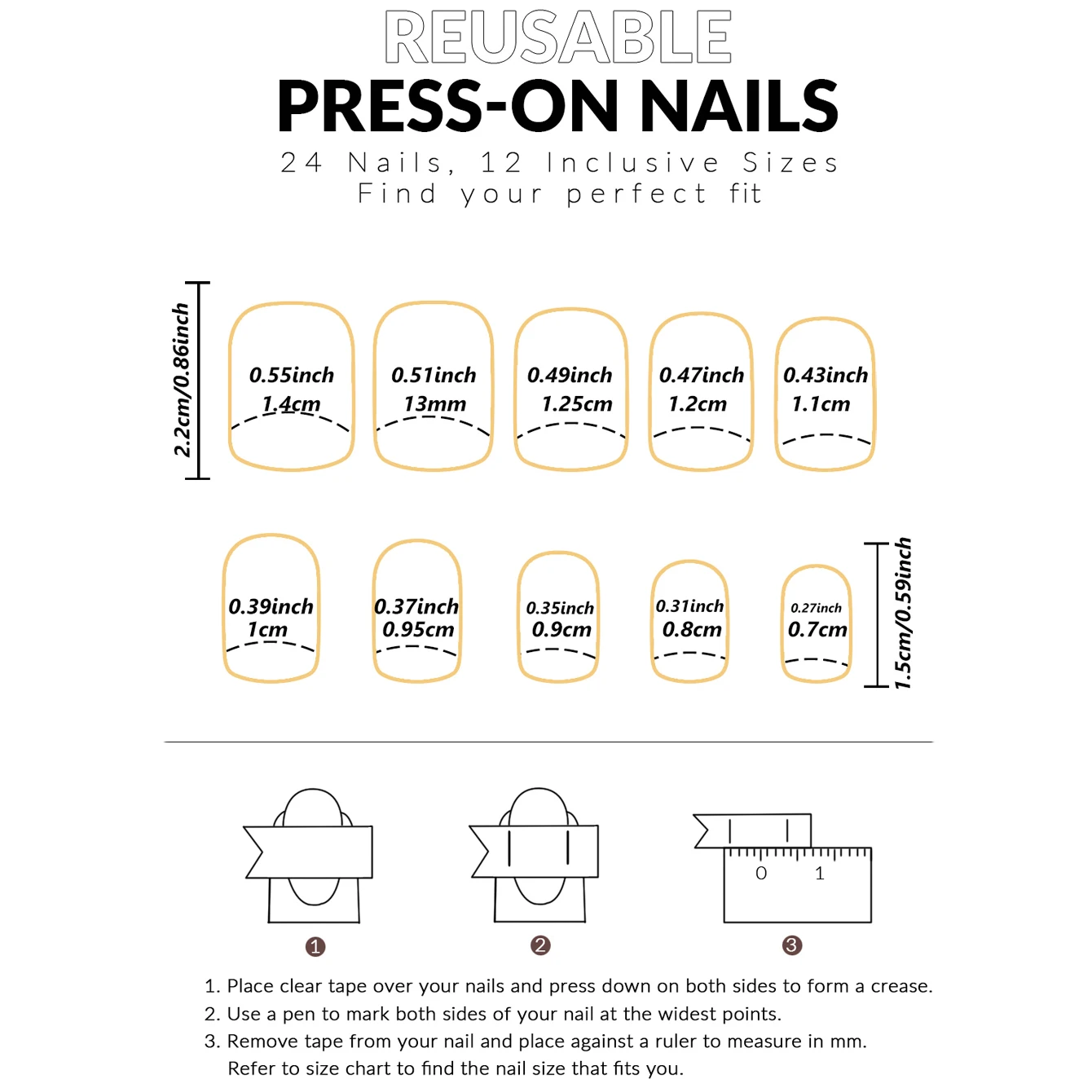 24 pezzi Migliora il tuo look con il set di unghie finte quadrate bianche con fiori francesi 1 lima per unghie e 1 kit di adesivi per colla per unghie