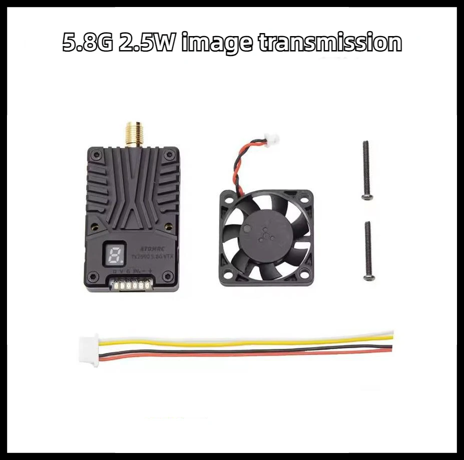 Skyzone ATOMC 5.8G 2.5W Image Transmission Band  High Power with Heat Dissipation 56CH FPV Long Distance High-speed Transmission