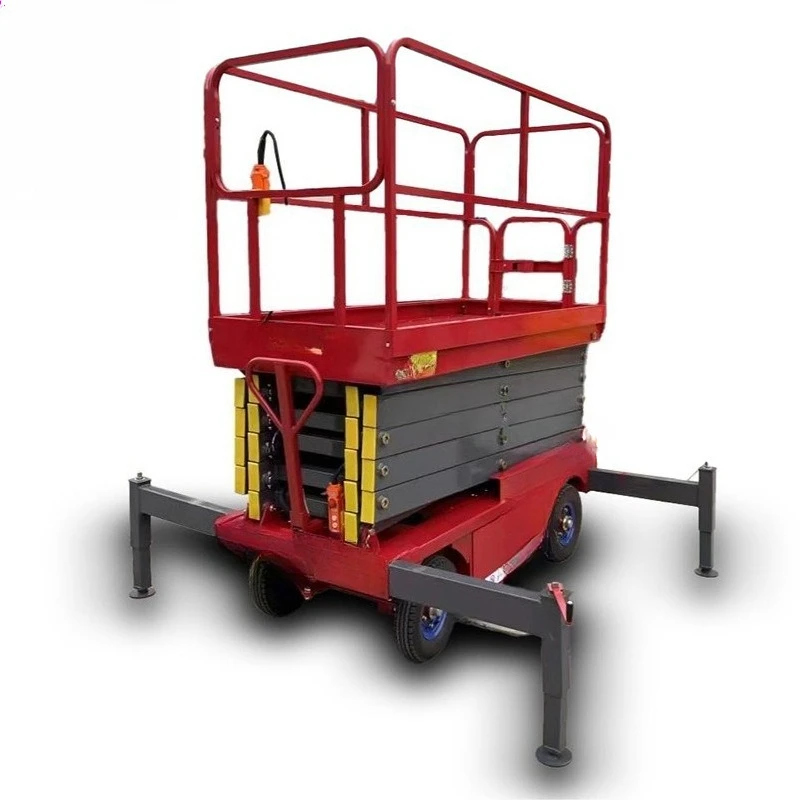 Automatic lift table, hydraulic scissor lift platform, outdoor aerial work vehicle, fully self-propelled lift