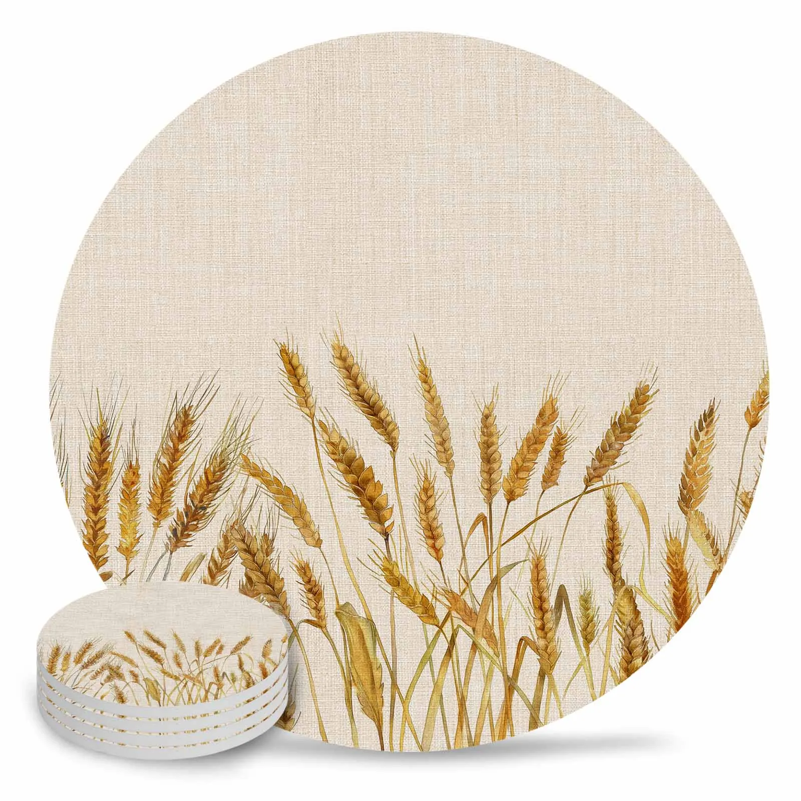 

Круглая подставка для кофе и чая в винтажном стиле