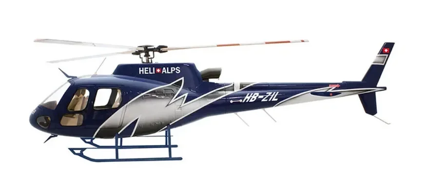 700 Size AS350 RC Helicopter Scale Fuselage with Mechanic Glassfiber Aircraft Helicopter Shell