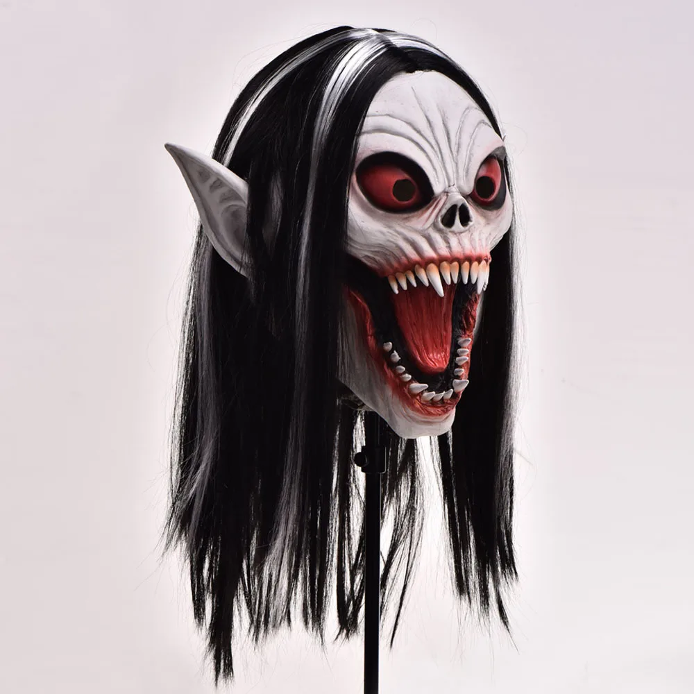 Morbius Mask Anime Masks Morbius the Living Vampire Latex Mascaras Cosplay Mascarillas Halloween Vampires Costumes Face Masques