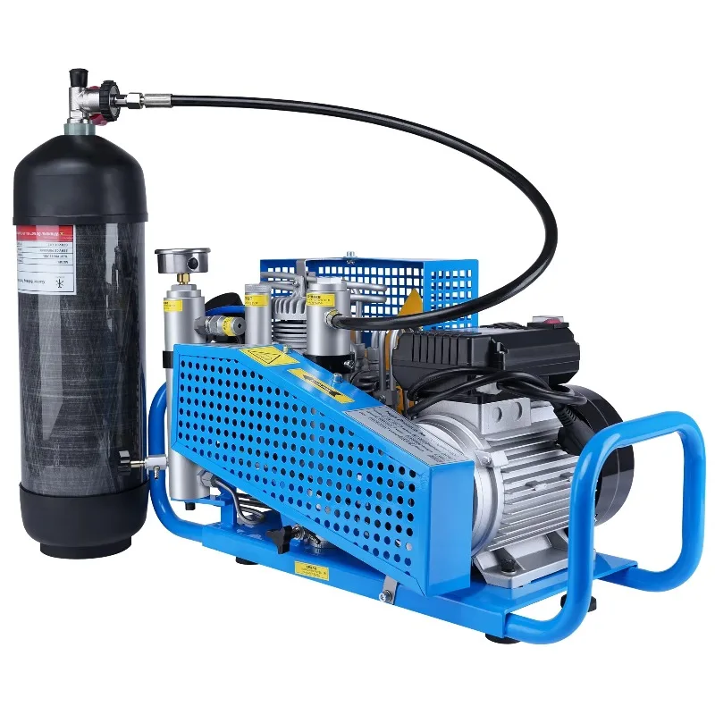 

High Pressure 100lpm 300bar 4500psi 30MPA PCP Auto Stop Four Cylinder Firefighting Breathing Scuba Diving Air Compressor