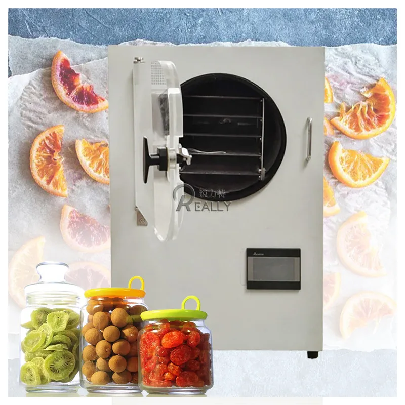 Liofilizador de alimentos para el hogar, 6 kg/lote, liofilizador, té de fresa, café, equipo de congelación al vacío en Stock con bomba