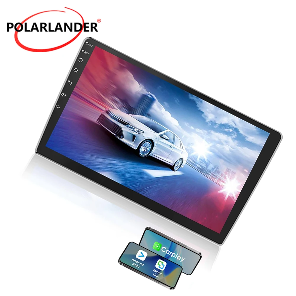 2DIN 10.1‑Inch IPS Touch Screen Linux Car Radio Wireless CarPlay Android Auto Bluetooth FM AM Audio Player