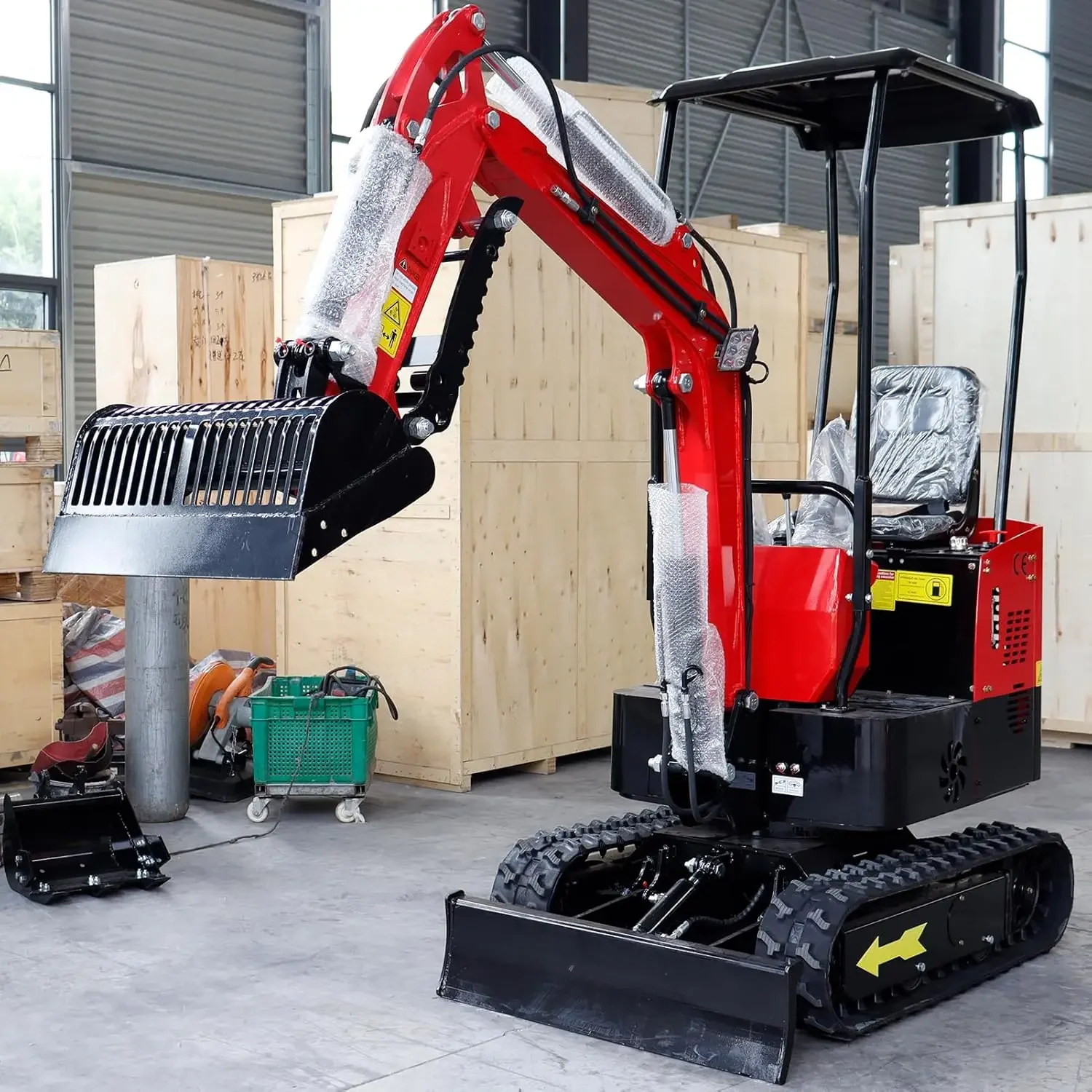 USA in Stock 800mm Screening Sand Bucket Mini Excavator Attachments for 1-1.5ton Mini Excavator Free Shipping