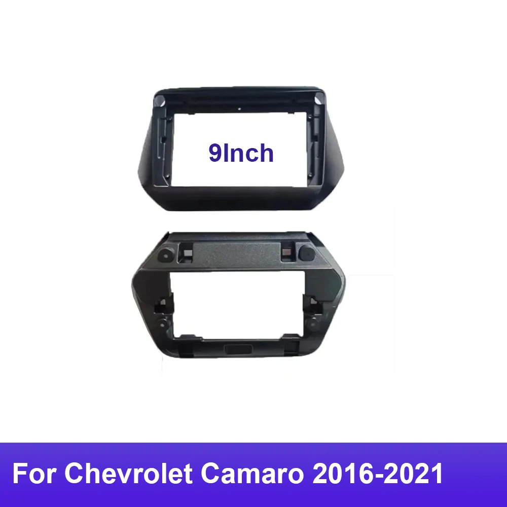 

For Chevrolet Camaro 2016-2021(9Inch) Car Radio Fascias Android GPS MP5 Stereo Player 2 Din Head Unit Panel Dash Frame Installat