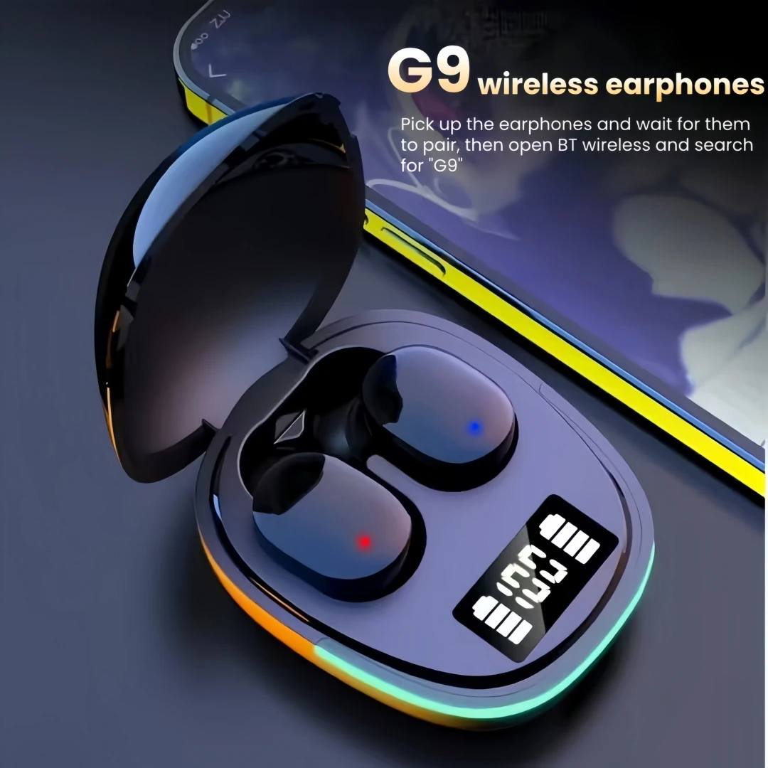 G9S Wireless In Ear Gaming Earphones with Low Latency Bluetooth 5.4 Touch Control for 48 Hours of Battery Life