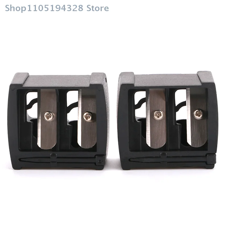 [MP]1 Pc Double Holes Lipstick Pencil Sharpener For Eyebrow Lip Liner Eyeliner Pencil