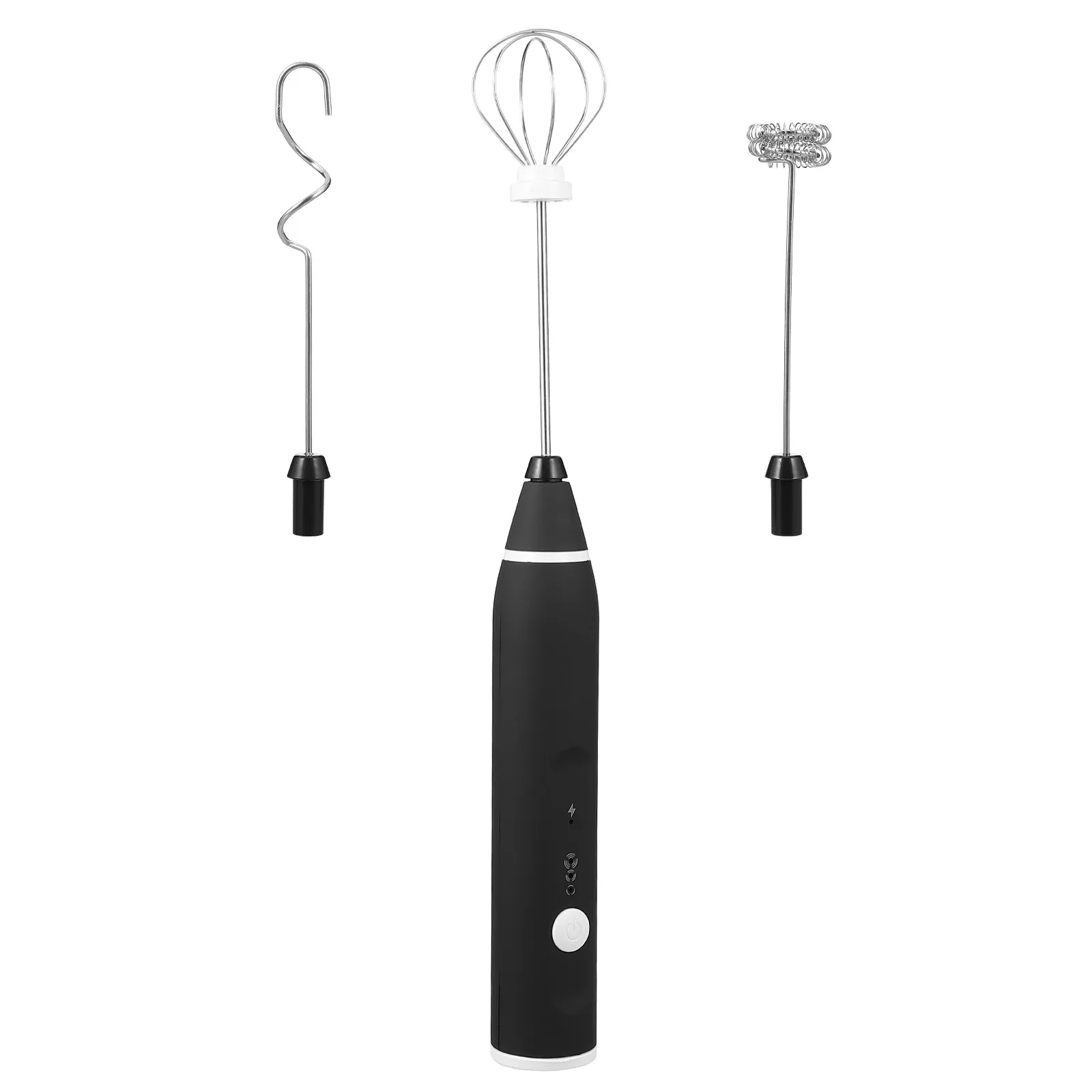 1 set 1 Set Electric Whisk Stainless Steel Hand-Held Usb Mixer For Coffee Food Automatic Bubbler Tool view 2