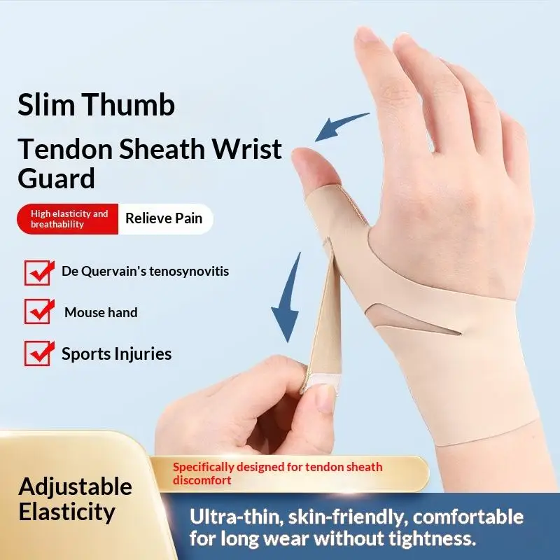 1Pcs Thumb Brace Wrist Stabilizer Pain Relief Right Or Left Hand Soft Thumb Support Compression Sleeve Protector For Women Men