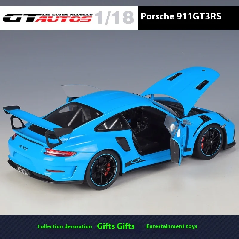 911 GT3 RSGTA1:18 Porsche Porsche sports car simulation alloy finished car model ornaments collection gift model