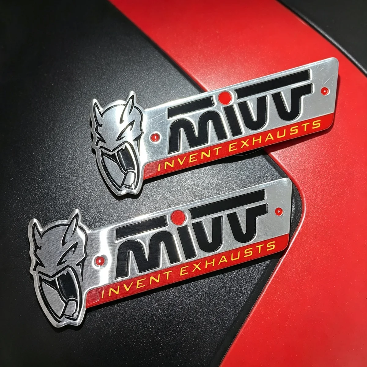 For Mivv Aluminum Motorcycle Exhaust Pipe Decal Stickers Accessories for Suzuki Honda Yamaha KTM Kawasaki Ducati Bmw