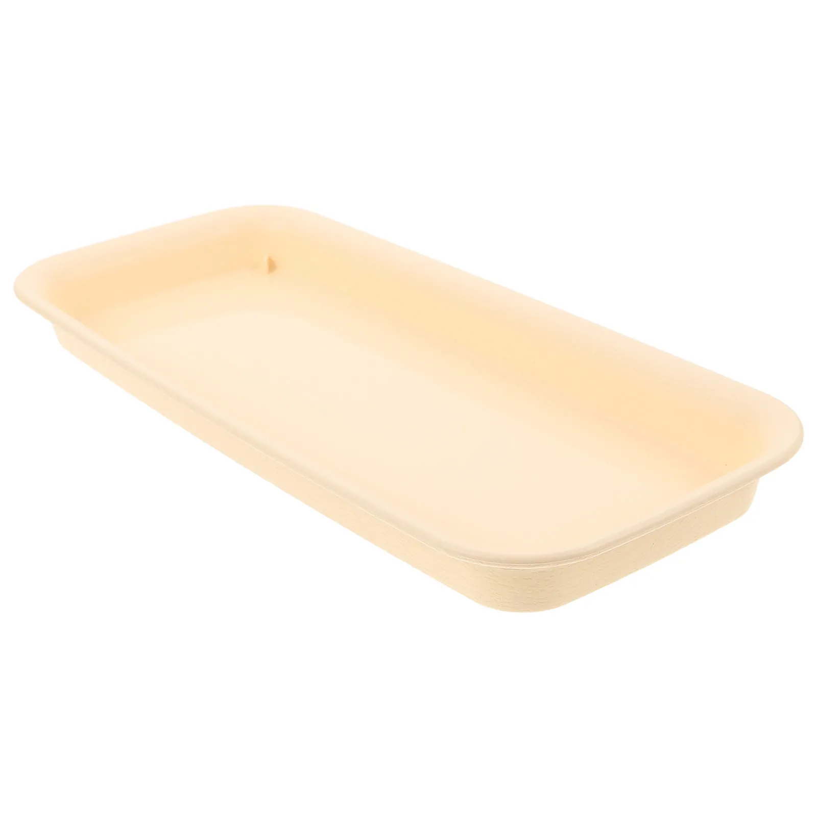 12In Rectangular Plant Saucer Tray White Plastic Wave Edge Planter Base for Indoor Succulent Pots Flower Pot Drip Tray Garden
