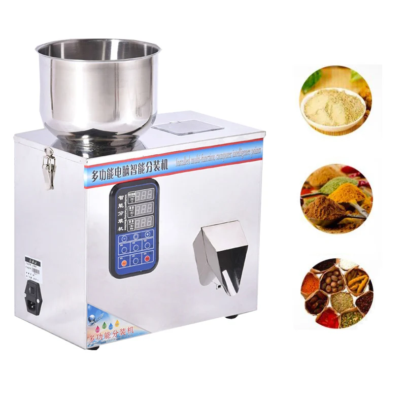 Food Weighing Filling Machine Automatic Grain Granule Particle Sachet Small Tea Bag Sugar Spice Powder Racking Machine