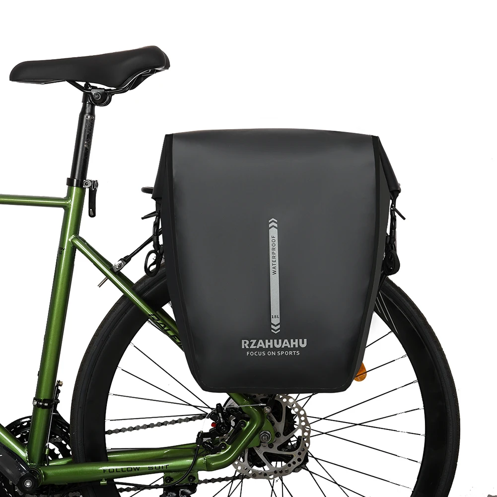 18L Fahrrad-Gepäckträgertasche Große Kapazität Wasserdichte Rücksitztasche Verstellbare Schnalle Fahrrad-Kofferraumtasche für Mountainbike MTB Rennrad