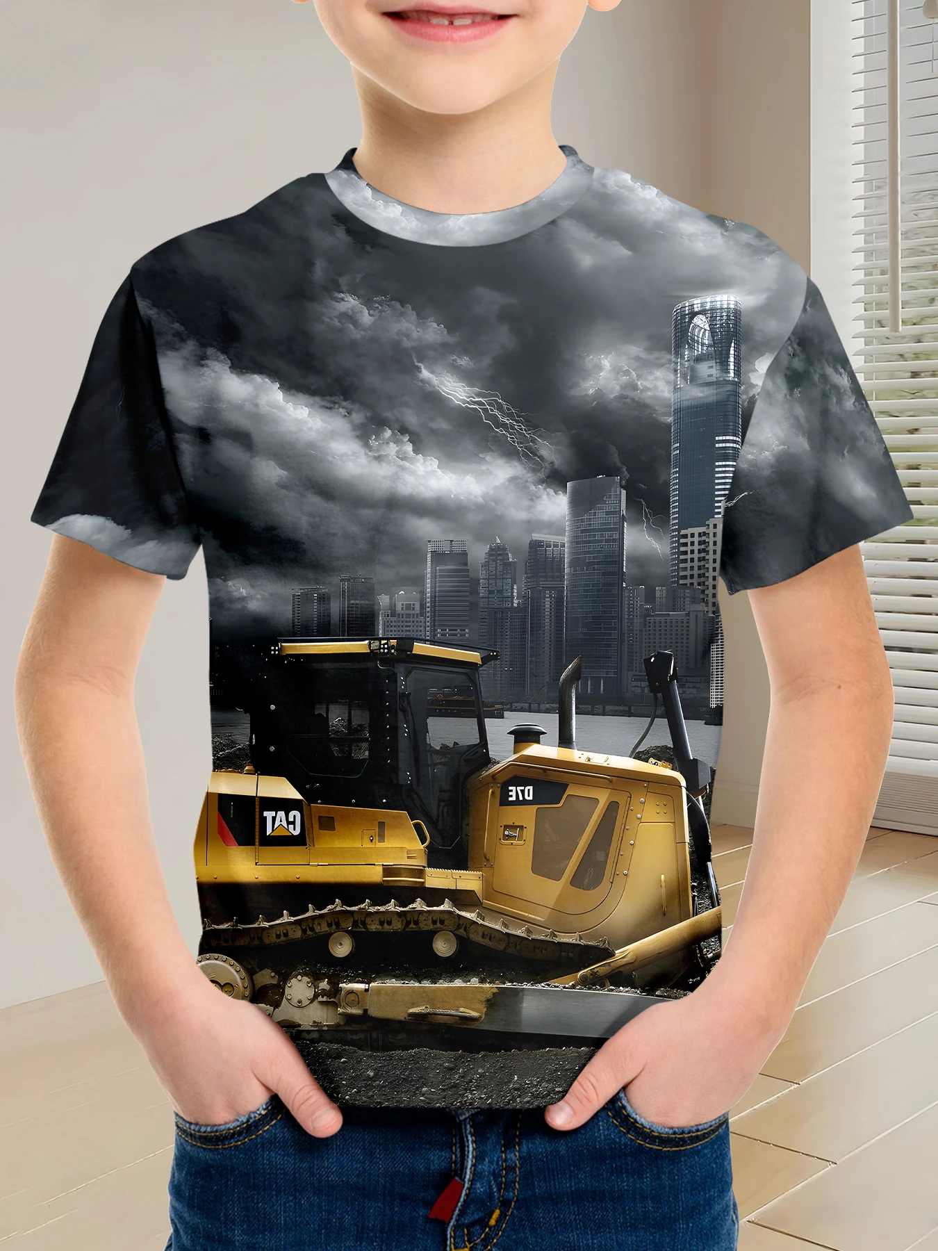 

Нежная и исцеляющая детская одежда с короткими рукавами и цветочным слоганом