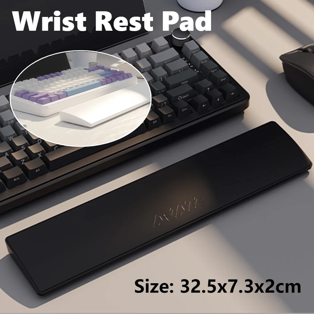 Neues Tastatur-Handgelenkauflage-Pad, 81 Tasten, Gaming-Tastatur, Handgelenkpolster, ergonometrisches Memory-Schaum, Gummi, stabile Basis, Tastatur-Handunterstützung