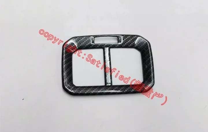 Carbon fiber Style Rear Air-Condition Vent Outlet Cover Trim For Volkswagen VW TIGUAN L 2017 2018 Car Accessories Stickers view 4