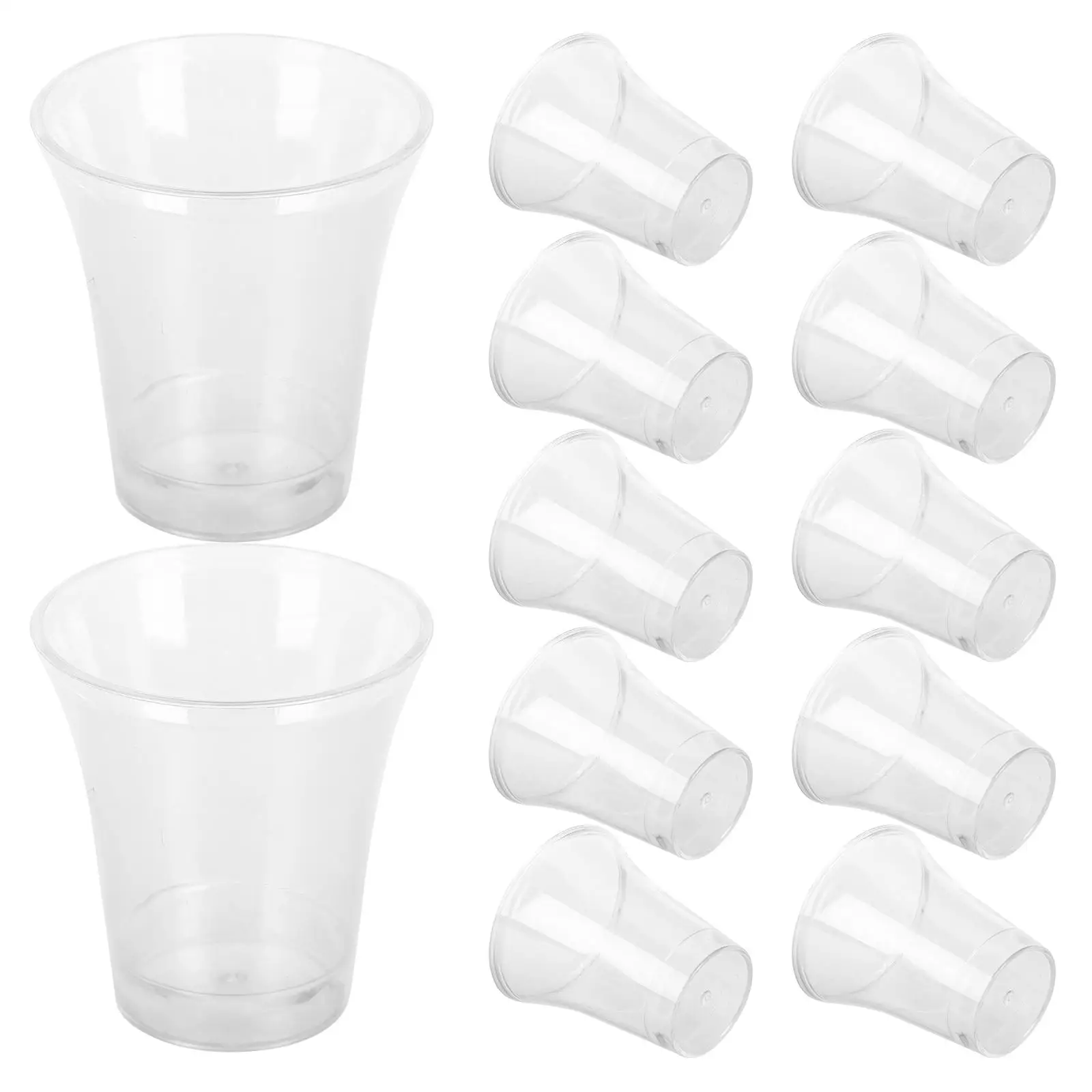 

200 Pcs Plastic Communion Cups Clear Disposable Glasses Church Sacrament Supplies For Baptism Tasting Ceremonies