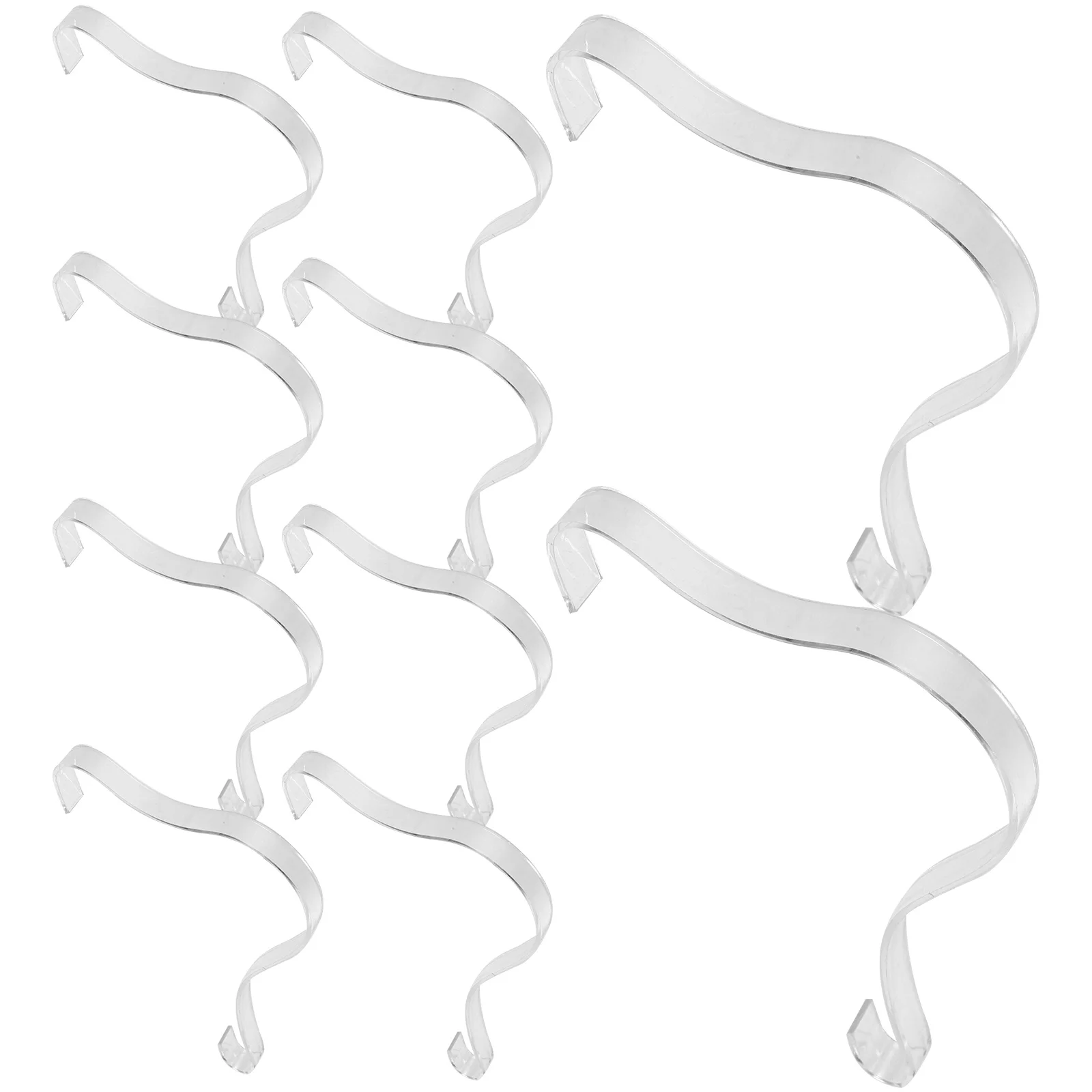

10pcs Transparent Acrylic Shoe Holders Display Stands for Sandals Rack Portable Lightweight Storage Solution