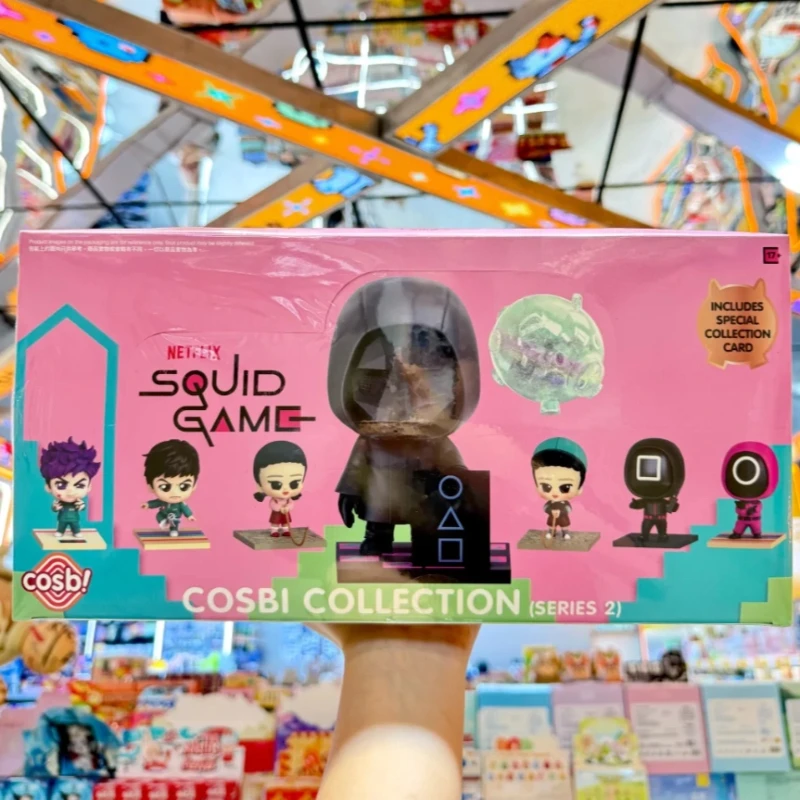 

Горячие игрушки, игра в кальмара, мини-коллекционная кукла, слепая коробка, косби-сюрприз, настольные украшения, гаражный комплект из ПВХ, модный подарок на день рождения