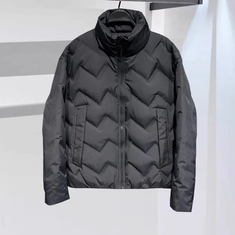 التصميم الأصلي الشتاء الرجال ort Thiened الوقوف طوق عارضة Du down Jaet Youth Faion ملابس خارجية البوليستر النايلون Com...