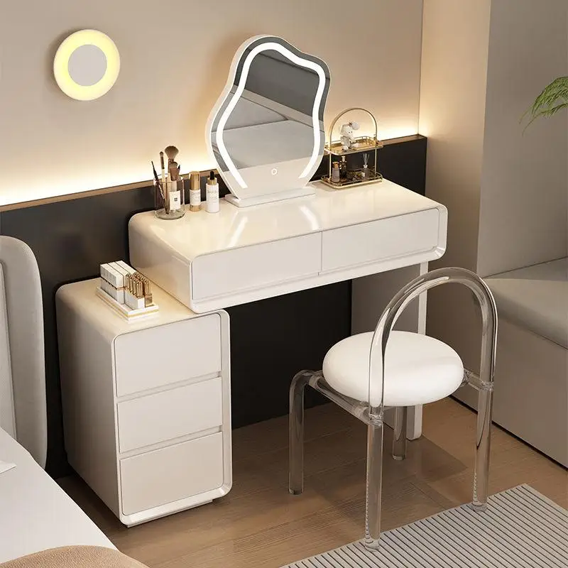 Gabinete nórdico tocador almacenamiento cosméticos europeos Chep tocador cómodo consola Mesa De Maquillaje muebles