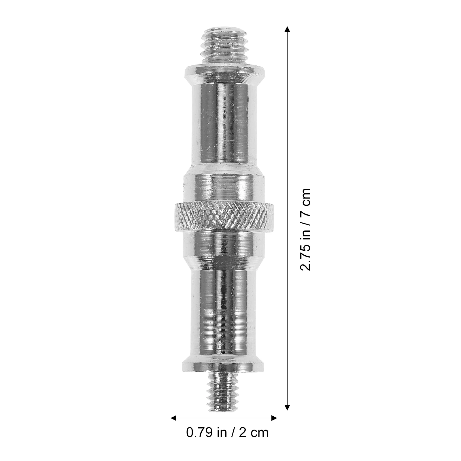 

2pcs 1/4 To 3/8 Inch Male Threaded Screw Adapter Spigot For Light Stand Flash Durable Metal Spigot Screw Electroplated Surface