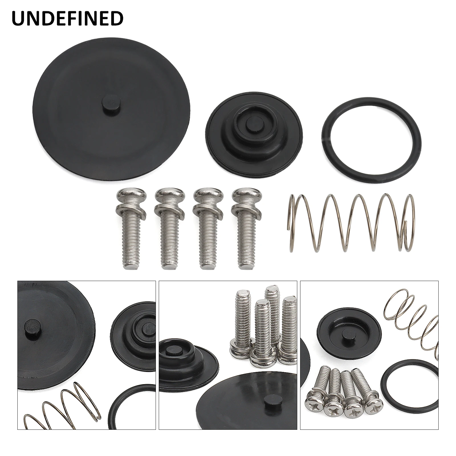 Motorcycle Vacuum Fuel Valve Petcock Rebuild Kit 61200-97 Diaphragm Service Kit For Harley Big Twin 1994-2001