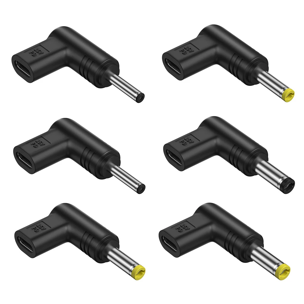 15V Converter Adapter PVC Type C To DC Jack Plug Charging Adapter Multifunctional Type-C To DC Jack Adapter Universal for Tablet
