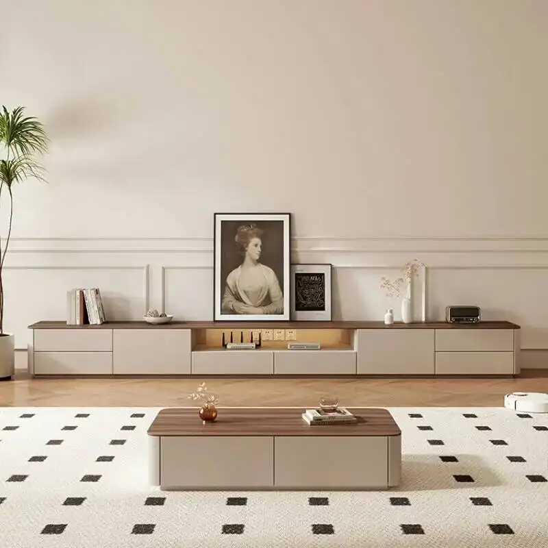 

Тумба под телевизор для гостиной, деревянная, современный дизайн с ящиками, универсальная, напольная, в скандинавском стиле, мебель для телевизора