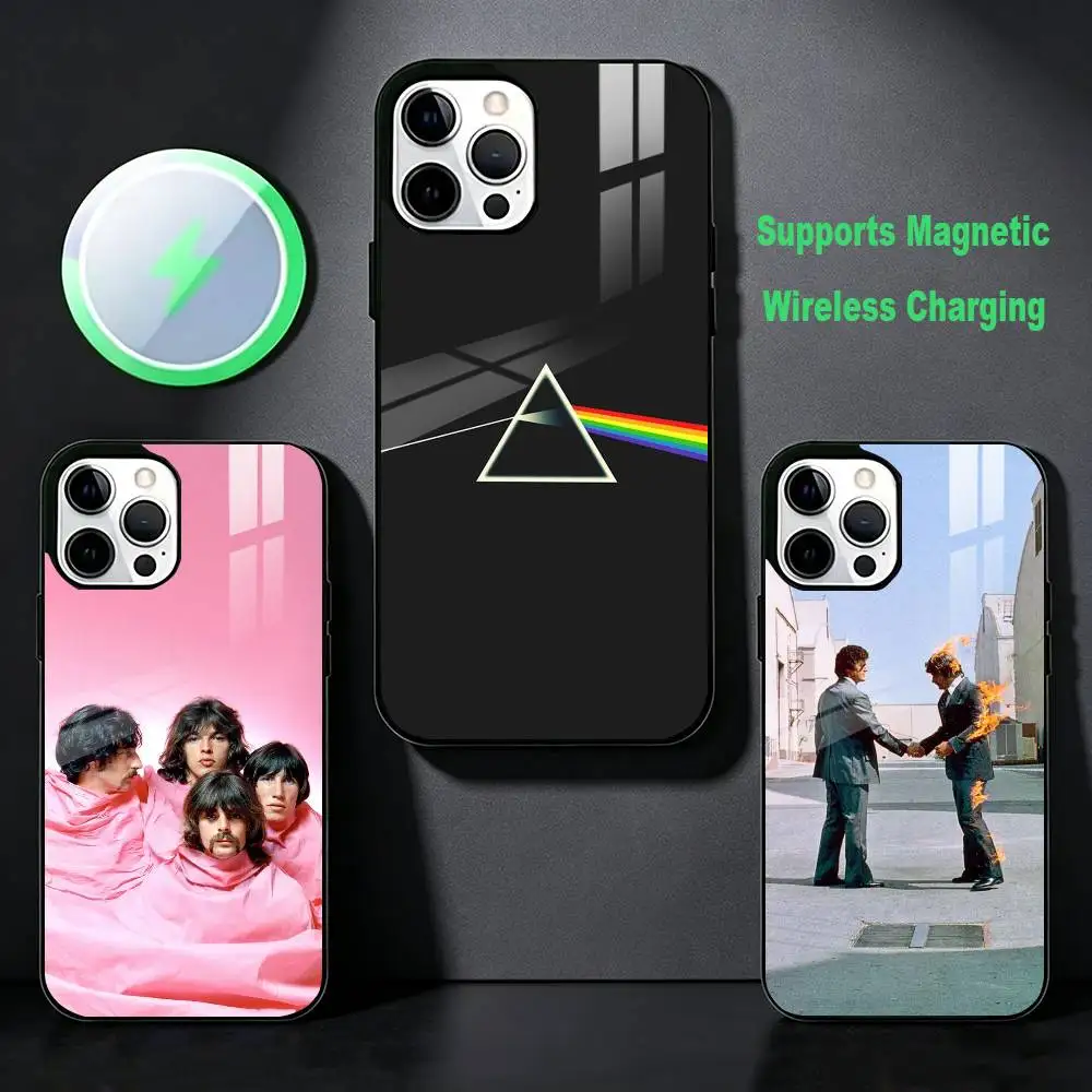 P-Pink-es F-Floyd-es Phone Case For iPhone 17,16,15,14,13,12,Plus,Pro,Max For Magsafe Magnetic Wireless Charge