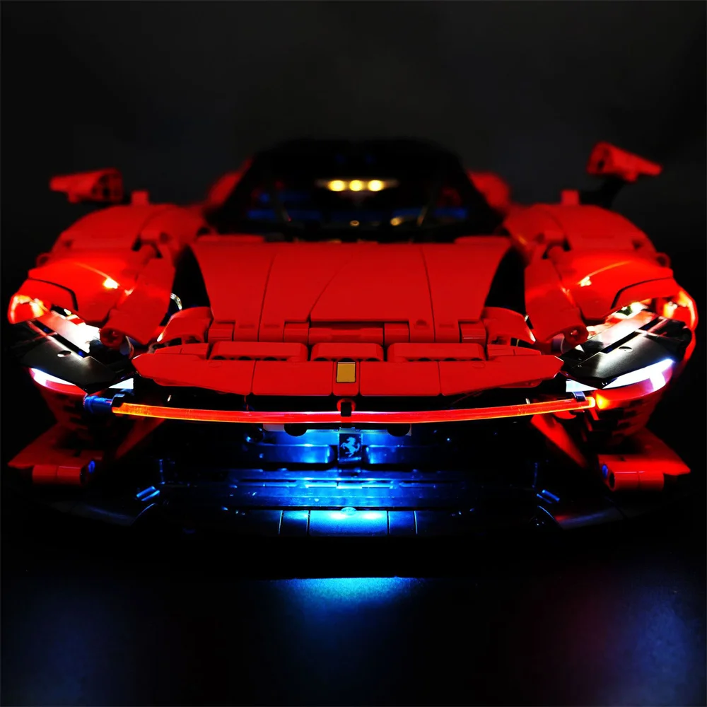 Car Lighting Set For 42143 Technic Daytona SP3 Not Incldue Building Block(Only Led Light Kit)