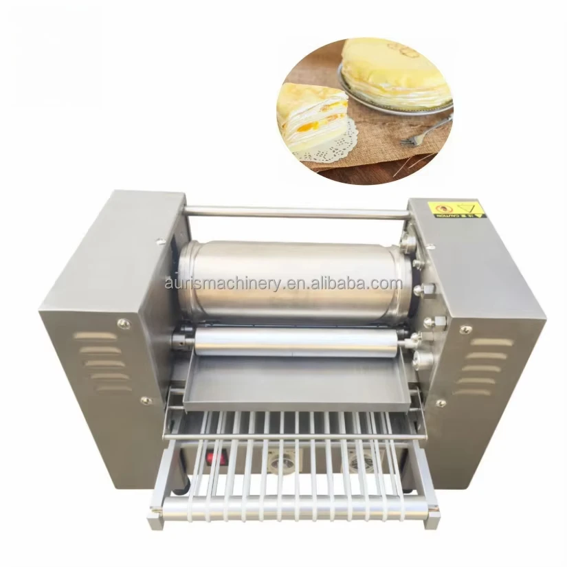 New Design Chocolate Multilayer Cake mille Crepe Cake Making Machine Pancake Froming Machine