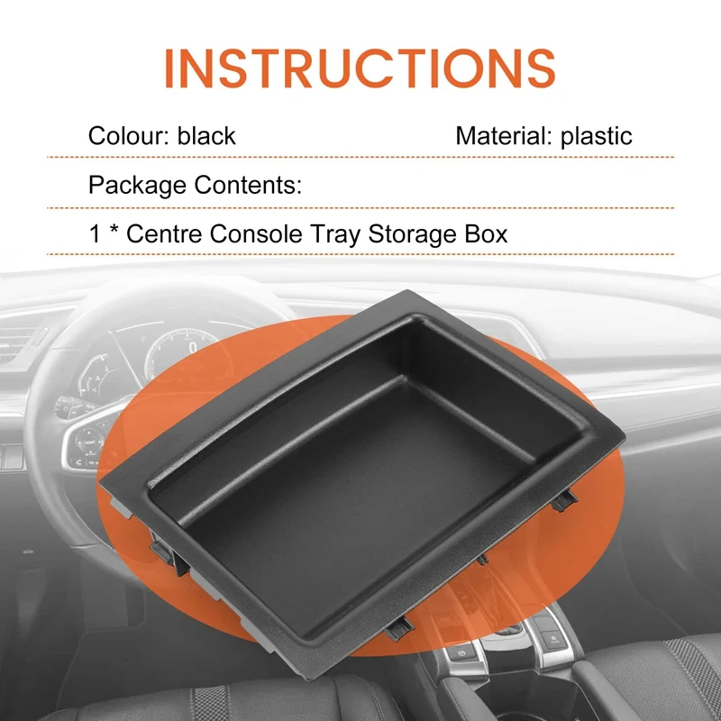 6Q0858719A Car Centre Console Tray Storage Box Compartment Shelf For- Polo 9N 2002-2008